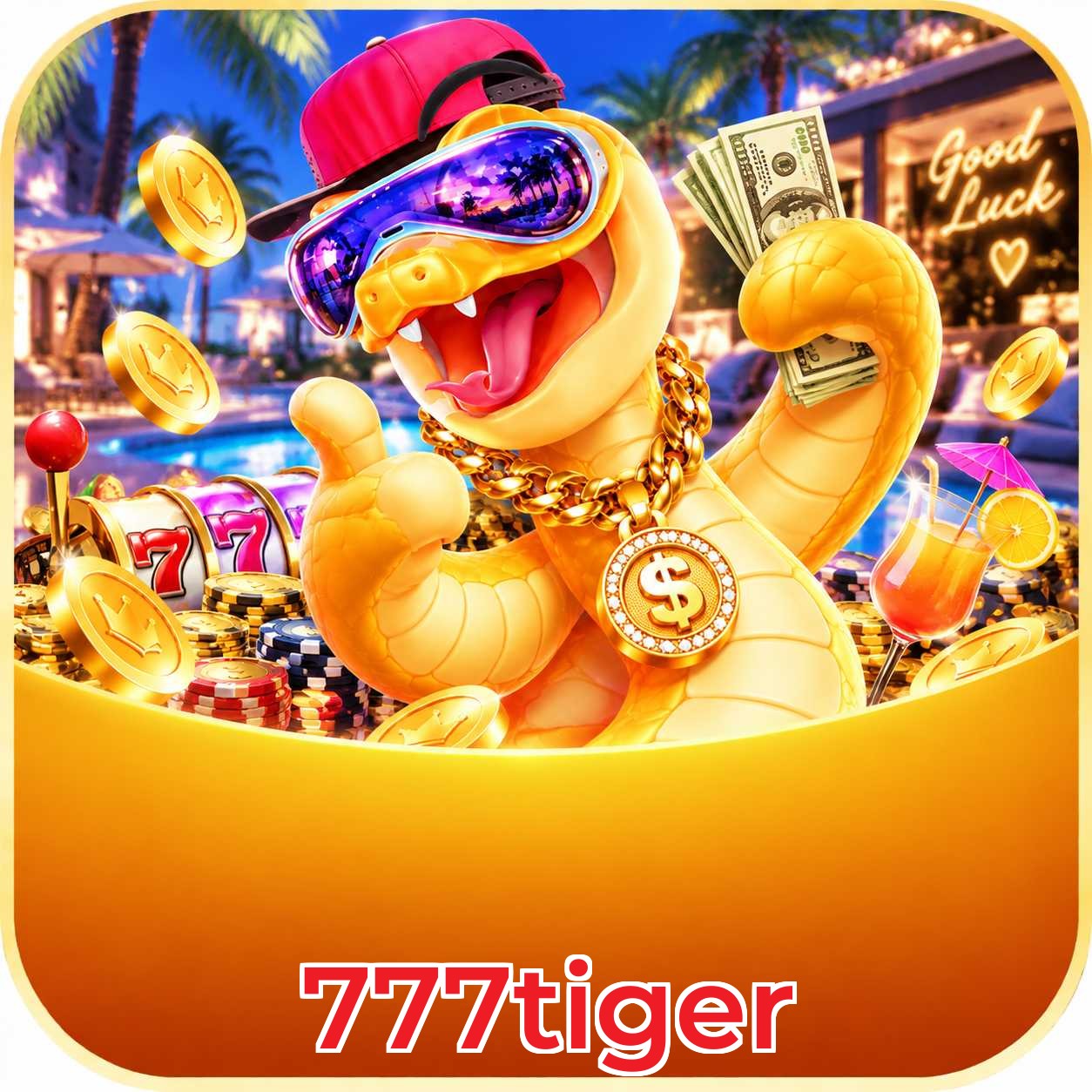 Aplicativo 777tiger para Android e iOS com interface completa